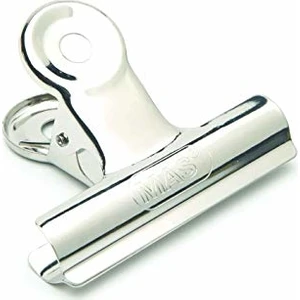 Metal Kıskaç 40mm Nikel Kaplama 24 Adet Kırtasiye Ürünü Pratik Kullanım İçin