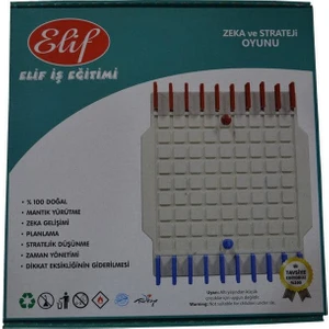 Elif İş Eğitimi Plastik Koridor Zeka Oyunu, Barikat (Koridoor), Labirent, Strateji Oyunu,