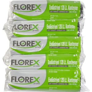 Endüstriyel 120Lt Konteyner Siyah Çöp Torbası 90X125 cm 5 Rulo