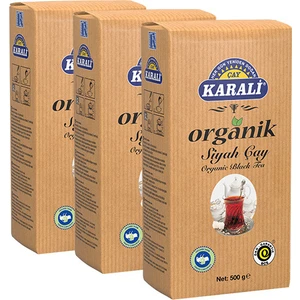Karali Organik Siyah Çay 500 gr - 3'lü Set