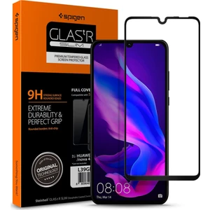 Huawei P30 Lite Cam Ekran Koruyucu Tam Kaplayan GLAS.tR Slim Full Cover Black - L39GL26019