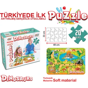 Akar Oyuncak Jagu 33X48 Cm Puzzle Dinazor