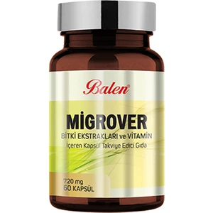 Migrover Bitki Ekstraktları Ve Vitamin İçeren Kapsül 720 Mg 60 Kapsül