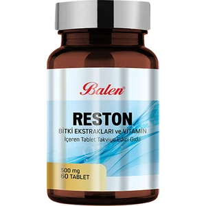 Reston Bitki Ekstraktları Ve Vitamin İçeren Tablet Takviye Edici Gıda 500 Mg 60 Kapsül