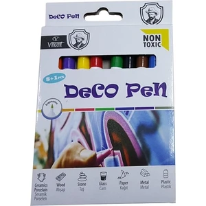 Vıncent Deco Pen 8+1 Keçeli Kalem Seti