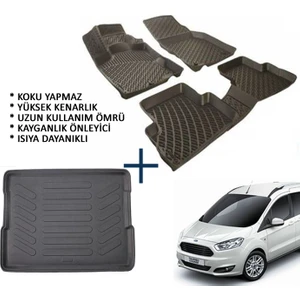 Ford Courier 3D Oto Paspas Ve 3D Bagaj Havuzu (2014 Ve Üzeri)