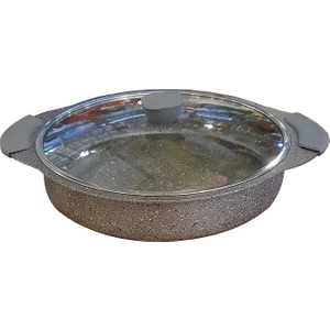 Oms Granit Karnıyarık 32 cm Gri İster Tepsi İster Tencere