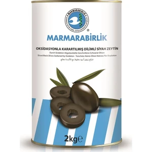 Dilimli Siyah Zeytin Teneke 2 kg