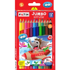 Jumbo Boya Kalemi 12 Renk Tam Boy FA33340KB12RTB