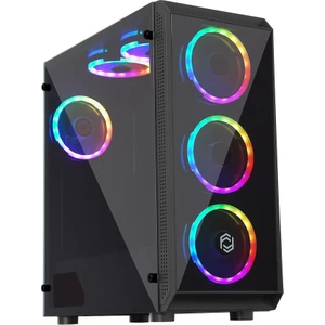 Coax FC-8890G MidTower ATX Oyuncu Bilgisayar Kasası (Dual-Ring RGB Fan)