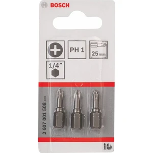 - 3'Lü Paket - Ekstra Sert Seri Vidalama Ucu - Ph 1, 25 Mm