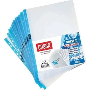 Delikli Poset Dosya A4 Kristal 50 Li (7265)