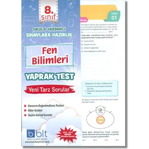 Bulut Eğitim ve Kültür Yayınları 8. Sınıf Fen Bilimleri Yaprak Test