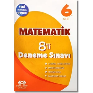 4 x 4 6. Sınıf Matematik 8'li Deneme Sınavı