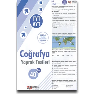 Nitelik Yayınları TYT - AYT Coğrafya Yaprak Test