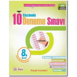 Palme Yayıncılık 8. Sınıf LGS 10 Deneme