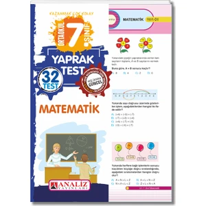 Analiz Yayınları 7.Sınıf Matematik Yaprak Test
