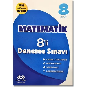 4 x 4 8. Sınıf Matematik 8'li Deneme Sınavı