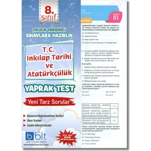 Bulut Eğitim ve Kültür Yayınları 8. Sınıf T.C.İnkılap Tarihi ve Atatürkçülük Yaprak Test