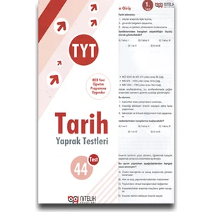 Nitelik Yayınları TYT Tarih Yaprak Test