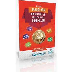 Gezegen Yayıncılık 8.Sınıf Madalyon Din Kültürü ve Ahlak Bilgisi 20 Deneme