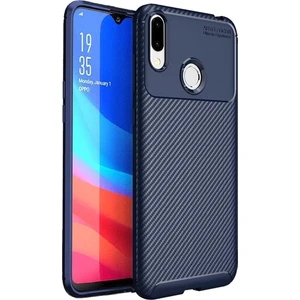 Jopus Samsung Galaxy A20 Kılıf Karbon Desenli Lux Negro Silikon - Lacivert