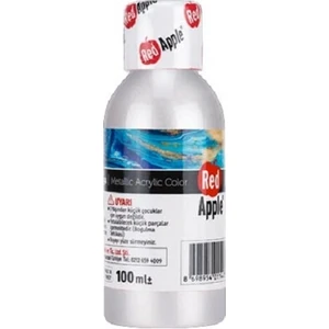Red Apple  Metalik Akrilik Boya Beyaz 100 Gr. Ra110-75