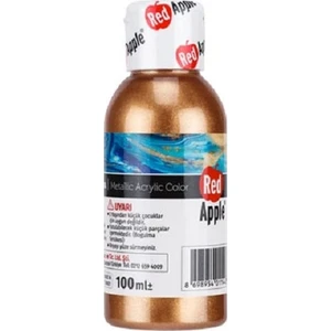 Red Apple  Metalik Akrilik Yaldız Boya Bakır 100 Gr. Ra110-39