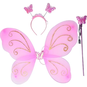 Kelebek Kanadı Tacı Asası Pembe Renk