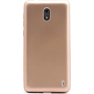 Case Street Nokia 2 Kılıf Premier Silikon Kılıf+Nano Glass Koruyucu Gold