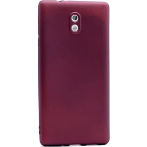 Case Street Nokia 3 Kılıf Premier Silikon Kılıf+Nano Glass Koruyucu Mürdüm