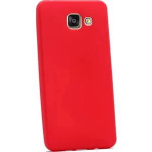 Case Street Samsung Galaxy A5 2016 Kılıf Premier Silikon Kılıf+Nano Glass Koruyucu Kırmızı