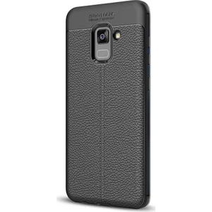 Case Street A8 Plus 2018 Kılıf Niss Silikon+Nano Siyah