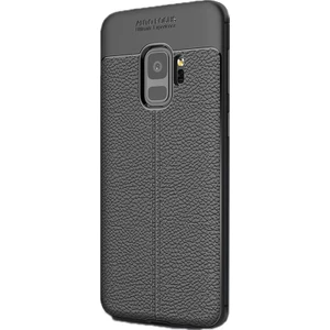 Case Street Samsung Galaxy S9 Kılıf Niss Silikon+Full Kapatan Cam Siyah