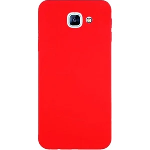 Case Street  A7 2017 Kılıf Premier Silikon Kılıf+Nano Glass Kırmızı