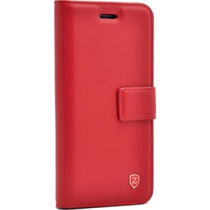 Case Street Apple iPhone 7 Kılıf Delüx Cüzdan Kartvizitli+Nano Glass Kırmızı