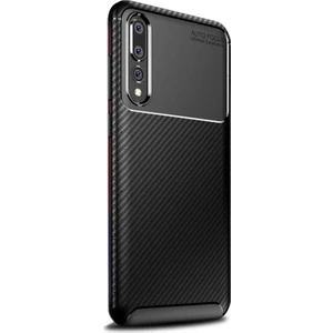 Case Street Xiaomi Mi 9 Kılıf Negro Karbon Dizayn Silikon+Nano Glass Siyah