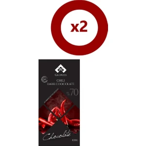 Glories Aci Biberli %70 Bitter Çikolata 100 gr 2'li Set