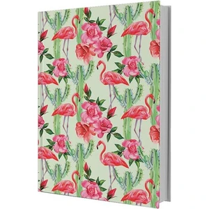 Flamingo-Cactus Sert Kapak Defter 64453-7