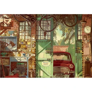 Puzzle 1500 Parça Old Garage Arly Jones 18005
