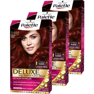 Deluxe 5-889 Şarap Kızılı  x 3 Adet