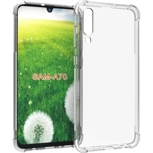 Case 4U Samsung Galaxy A70 Darbe Emici Silikon Kılıf Şeffaf