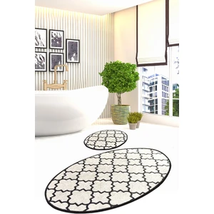 Chilai Home Kupa Beyaz 2'li Set Banyo Halısı Djtbanyo