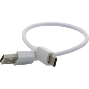 Type C USB Powerbank Kısa Şarj Kablosu Beyaz