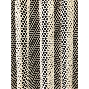 Caserta Home Lüx Avangart Krem Pilesiz Düz File Tül  Perde - 550x280 cm