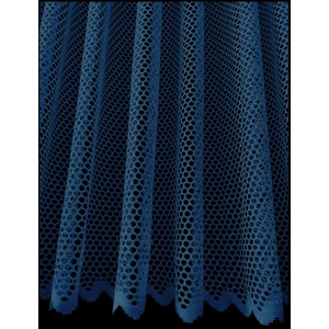 Caserta Home Lüx Avangart Petrol Mavi Pilesiz Düz File Tül  Perde - 100x240 cm