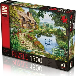 KS Games Cottage By The Lake 1500 Parça Puzzle