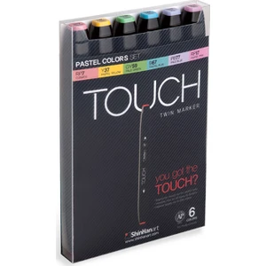 Touch Twın Marker 6Lı Set Pastel Renkleri