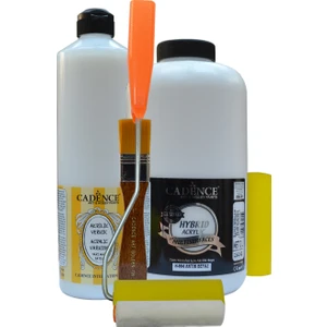 Multisurfaces Antik Beyaz 2 Litre+Satin (Yarımat) Vernik 750 Ml Set
