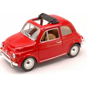 Burago 1/24 Ölçek Fiat 500L 1968 Model Klasik Araba